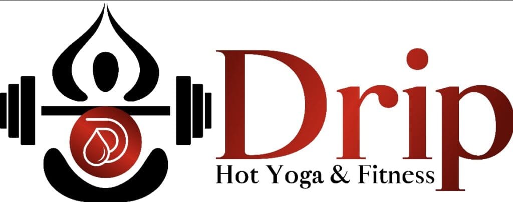 A logo for drv hot yoga and fitness.